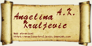 Angelina Kruljević vizit kartica